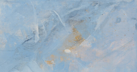 Abstrakcyjne , malowane, niebieskie tło z widocznymi pociągnięciami pędzla