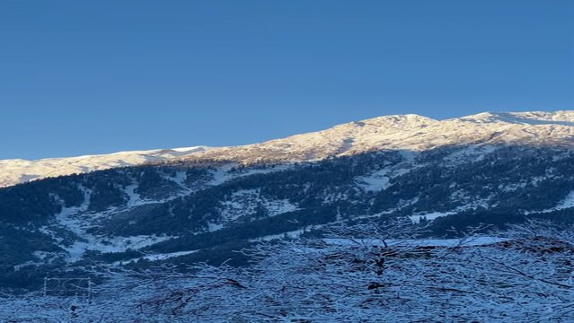 snow mountatin view kashmir india