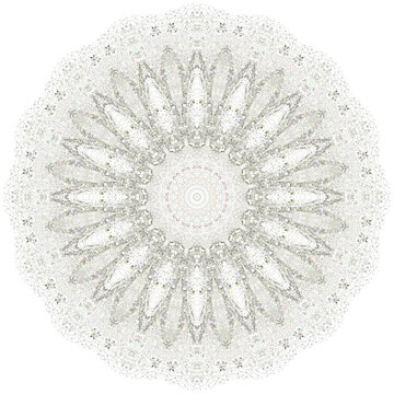 Silver Mandala for meditating