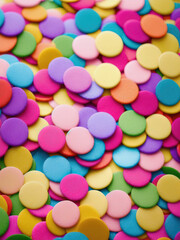 Fototapeta na wymiar Colored confetti. Generative AI