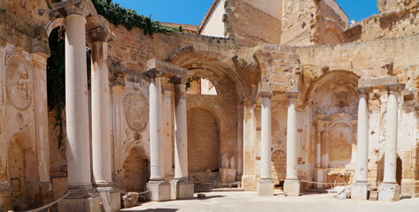 Mazara del Vallo, Ruins church of San Ignacio, Sicily, Italy - obrazy, fototapety, plakaty