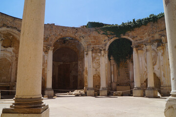 Fototapeta na wymiar Mazara del Vallo, Ruins church of San Ignacio, Sicily, Italy