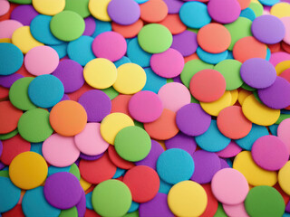 Fototapeta na wymiar Colored confetti. Generative AI