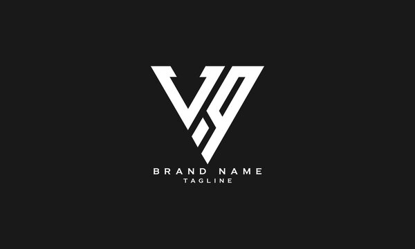 VHQ, Abstract initial monogram letter alphabet logo design