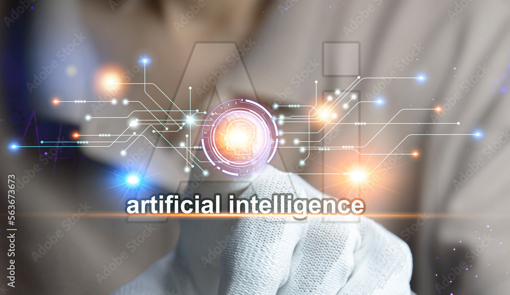 Poster conceptually, an ai chatbot or artificial intelligence that can naturally communicate through messag