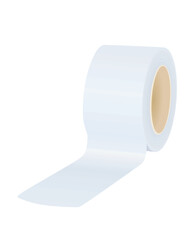 White roll tape. vector illustration