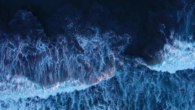 Welle Vogelperspektive Playa de la Pared Fuerteventura 59fps