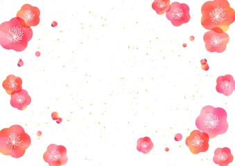 梅の花の和風背景