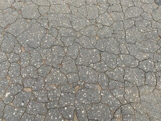 Cracked asphalt texture