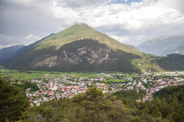 Fototapeta na wymiar Town of Imst in Tirol, Austria