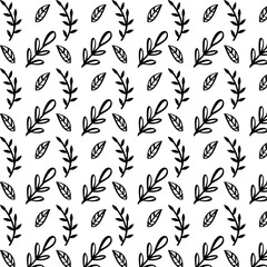Background with decorative leaves and branches.
