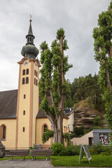 Obraz premium Church in Town of Imst in Tirol, Austria