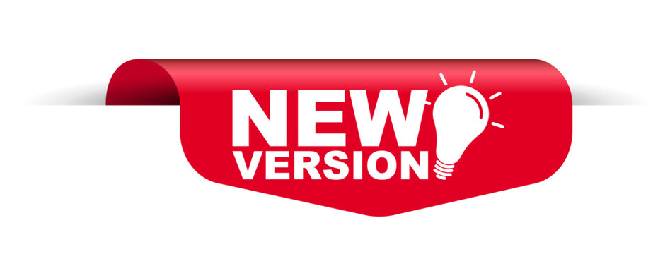 red vector illustration banner new version