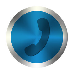 Phone Isolated Flat Web Mobile Icon / Vector / Sign / Symbol / Button / Element / Silhouette