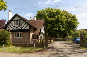 Fototapeta na wymiar Half-timbered Somerset Country House
