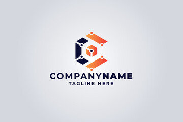 Crypto C Letter Logo Template