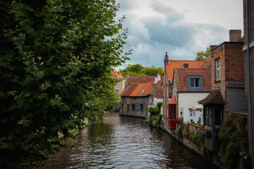 Fototapeta na wymiar Photos taken in the beautiful city of Bruges in Belgium