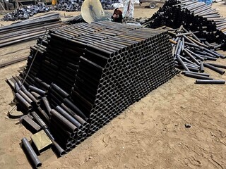 MS round hallow section pipes 