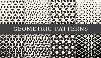 Geometric halftone pattern set