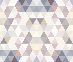 Abstract mosaic abstract seamless backround. White triangular low poly style pattern.