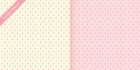 stars seamless patterns set