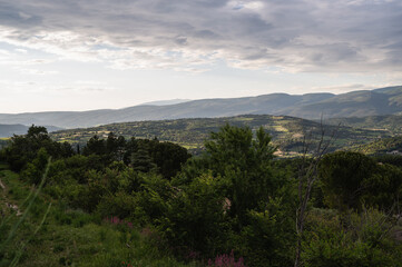 landscape with clouds