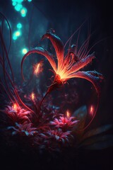 Flower from alien planet digital art