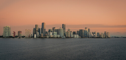 sunrise over the sea miami usa Florida  