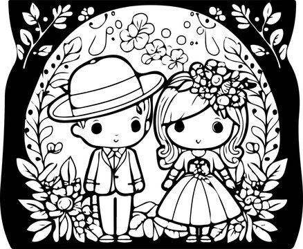 children, icon, fantasy, abstract, animal, Fabelwesen, logo, kawaii, flower, marches, happy, child, kids, coloring page, cartoon, comic, fox, astronaut, wedding, fantasy, gaming, nerd, show, she, cute