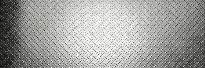 Diamond plate metal background. Brushed metallic texture. 3d rendering - 563697040