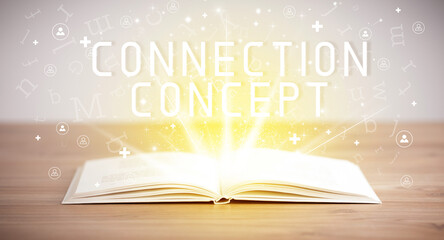 open book, social networking concept