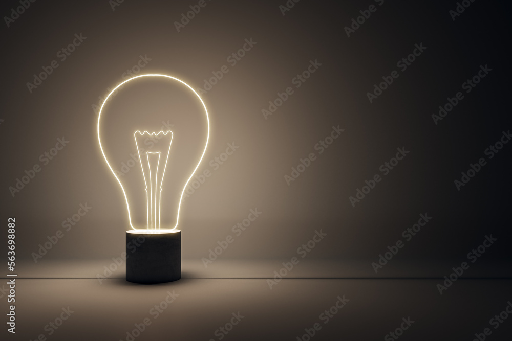 Poster dark blank retro colors background with place for your advertising poster and graphic illuminated li