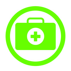 green medical box icon