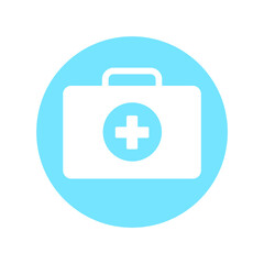 blue medical box icon