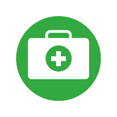 green medical box icon