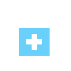 blue medical bottle icon