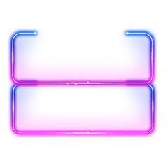 Glowing Neon Frame PNG