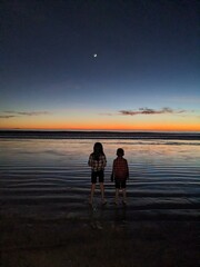 Sunset at the beach. 