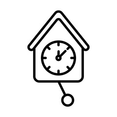 Wall Clock Icon Logo Design Vector Template Illustration Sign And Symbol Pixels Perfect