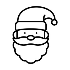 Santa Claus, Santa Hat Icon Logo Design Vector Template Illustration Sign And Symbol Pixels Perfect