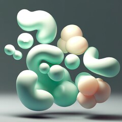 3d render of bubbles