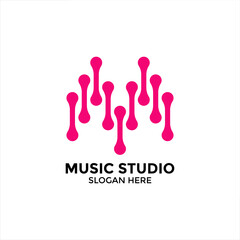 Musical instruments, various simple musical instruments logo designs for jazz, pop, etc music logo designs