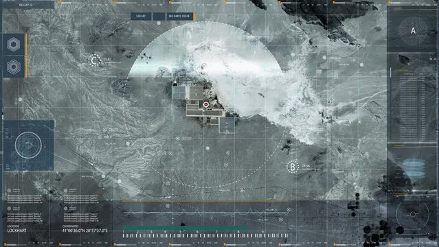 Innovative Target Tracking Computer Conducts Advanced Analysis Of Target Coordinates. Target Tracking Computer Detected Position Of Solar Generator Panels. High Tech Computer For Target Tracking