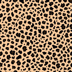 Fototapeta na wymiar Abstract modern leopard seamless pattern. Animals trendy background. Ornament of stylized skin. Spots.
