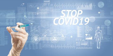 Syringe needle with virus vaccine