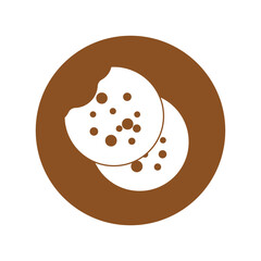 Fototapeta premium biscuit icon or dry bread icon