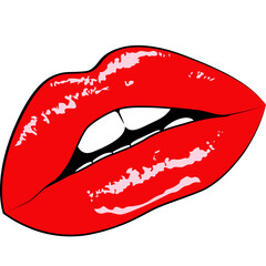 hot Kissing Lips red lips SVG, Kiss SVG, American lips SVG vector illustration 