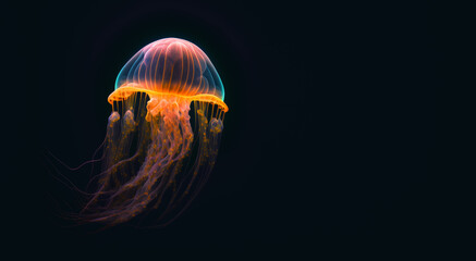Jellyfish header - obrazy, fototapety, plakaty