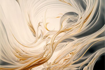  a painting of a white and gold swirl with a black background and a white and gold swirl with a black background and a white and gold swirl with a black background and white background and gold.