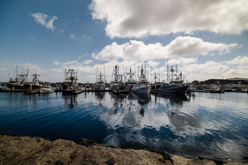 Fototapeta premium boats in the harbor san diego california